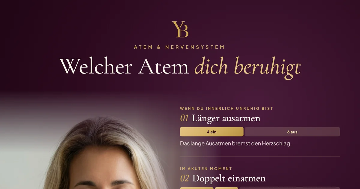 Infografik: Atemtechniken fürs Nervensystem