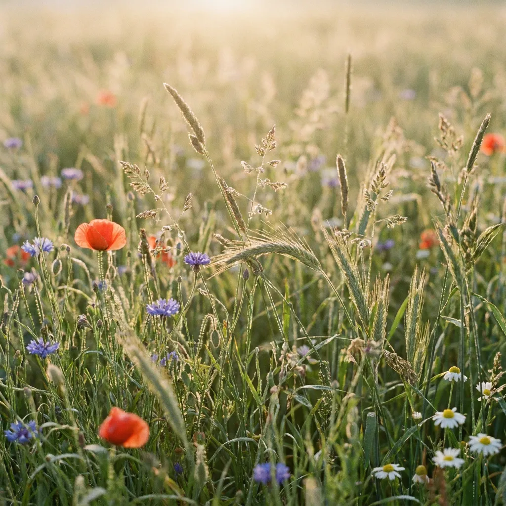 Sommerwiese im Wind