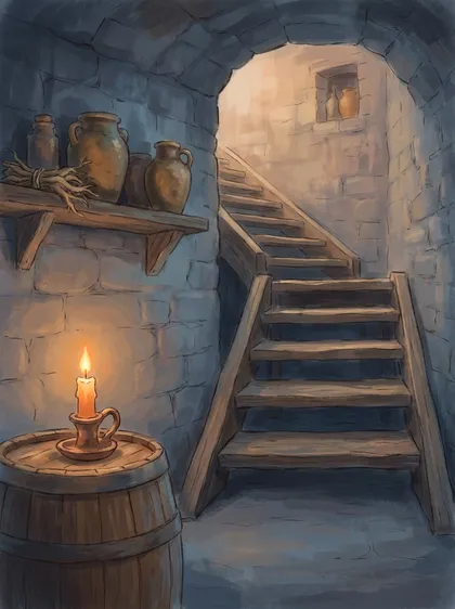 Der Keller, der Raum für den Januar
